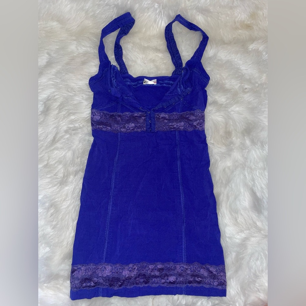FREE PEOPLE Womens Cobalt Blue Sleeveless Mini
Body Con Party Dress Size XS